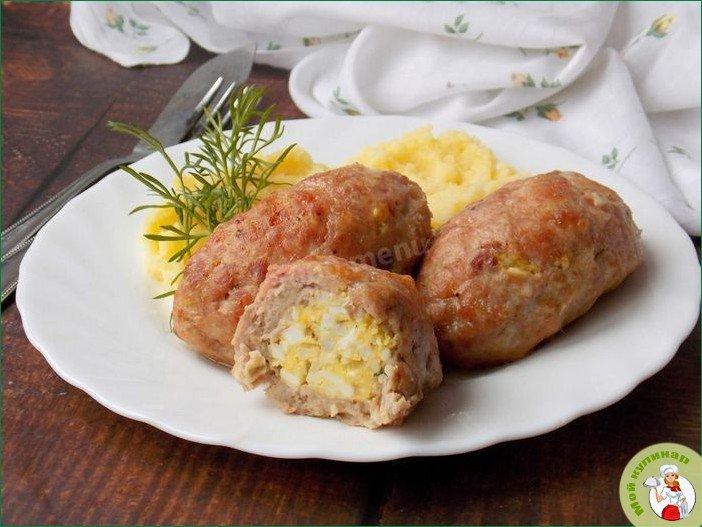 Зразы мясные с яйцом