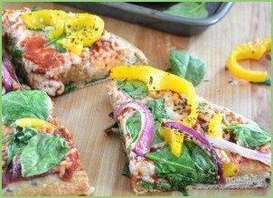 Овощная пицца с моцареллой - фото шаг 6