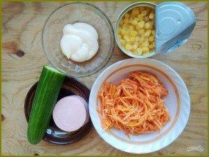 Салат из кукурузы и моркови по-корейски - фото шаг 1