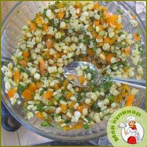 Салат из кукурузы, болгарского перца и авокадо - фото шаг 6