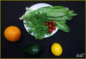 Салат с авокадо и апельсинами - фото шаг 1