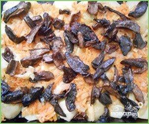 Запеканка картофельная с сушеными грибами - фото шаг 3