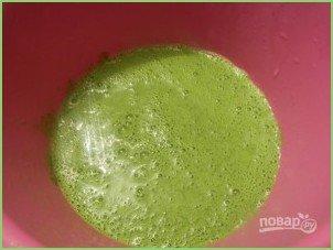 Диетические зеленые вафли с мороженым - фото шаг 2