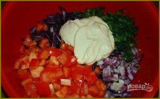 Салат из краснокачанной капусты - фото шаг 5