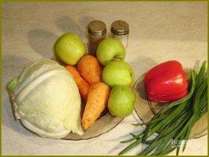 Салат из свежей капусты и болгарского перца - фото шаг 1