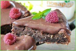 Шоколадный листовой торт с цуккини - фото шаг 12
