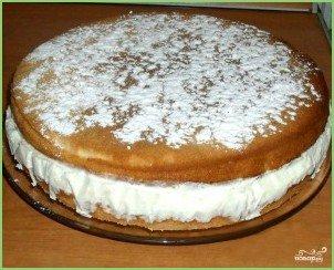 Бисквитный торт с творогом - фото шаг 6