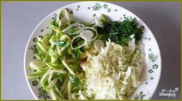Салат из зеленых овощей - фото шаг 5