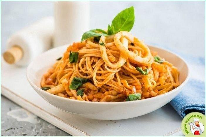 Спагетти по-флотски с фаршем