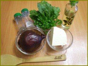 Салат из печеной свеклы с брынзой - фото шаг 1