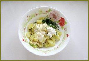 Салат с кабачками и баклажанами - фото шаг 11