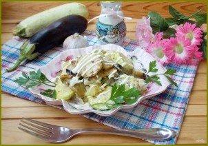 Салат с кабачками и баклажанами - фото шаг 13