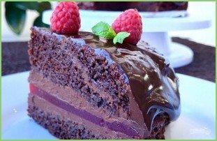 Шоколадный торт с малиновым мармеладом - фото шаг 10