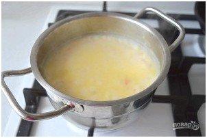 Сырный крем-суп с креветками - фото шаг 3