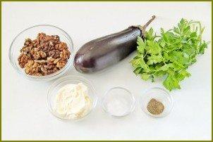 Салат с баклажанами и грецкими орехами - фото шаг 1