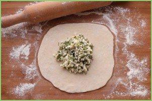 Хачапури с творогом на сковороде - фото шаг 8