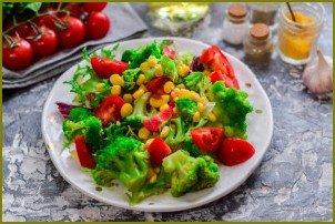 Салат с брокколи и кукурузой - фото шаг 6
