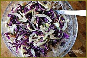 Салат с капустой и фенхелем - фото шаг 7