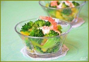 Салат с креветками и брокколи - фото шаг 4
