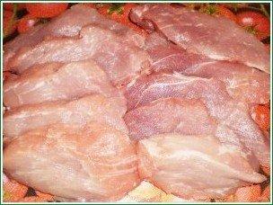 Свинина (отбивная, жаренная на сковороде в кляре)