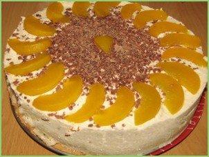 Персиковый торт с маскарпоне - фото шаг 3
