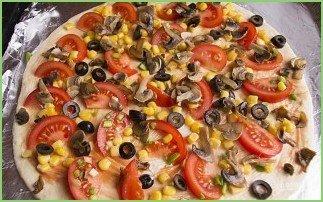 Пицца с маслинами - фото шаг 10