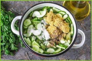 Салат из огурцов с горчицей на зиму - фото шаг 3