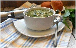 Суп с черемшой и зеленым горошком. - фото шаг 6