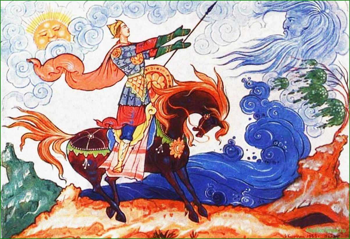 Детские рисунки о семи богатырях — увлекательное путешествие в мир славных героев русских сказок