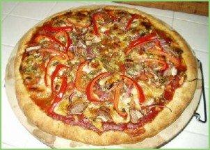 Овощная пицца с сыром Моцарелла - фото шаг 18