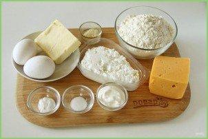 Пирог с сыром из творожного теста - фото шаг 1