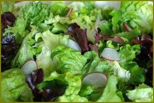 Весенний салат с французской заправкой - фото шаг 8