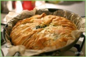 Греческий пирог с сыром и шпинатом - фото шаг 11