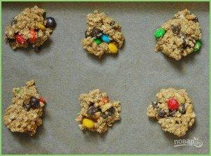 Овсяное печенье с разноцветными драже - фото шаг 7