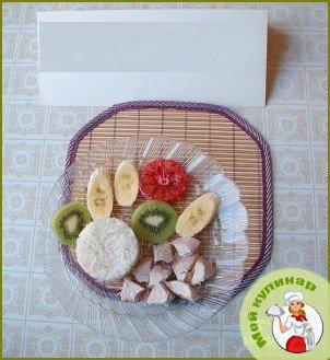 Легкий салат из риса, курицы и фруктов - фото шаг 5
