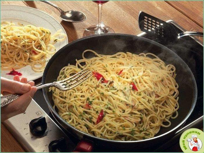 Спагетти с петрушкой