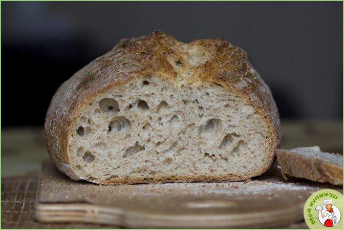 Цельнозерновой хлеб на закваске - фото шаг 1