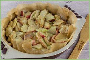 Яблочный пирог (мало теста, много яблок) - фото шаг 5