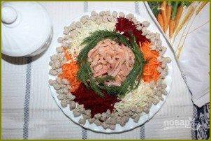Салат с красной соленой рыбой и отрубями - фото шаг 1