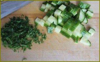 Вегетарианский салат с фасолью - фото шаг 2