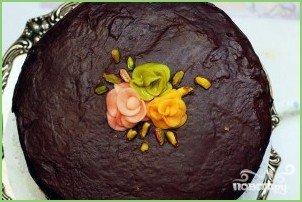 Фисташковый торт с марципаном и шоколадной глазурью - фото шаг 6