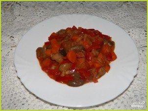 Солянка грибная на зиму с томатной пастой - фото шаг 7