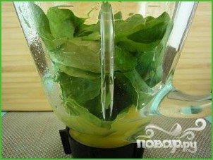 Зеленый витаминный напиток с семенами льна - фото шаг 4