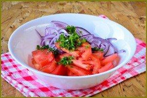Узбекский салат из помидоров и лука - фото шаг 4