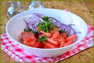 Узбекский салат из помидоров и лука - фото шаг 5