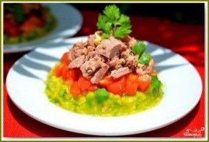Салат с тунцом и авокадо - фото шаг 6