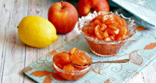 Яблочное варенье с имбирем и лимоном