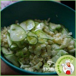 Пицца с цуккини и кукурузой - фото шаг 2