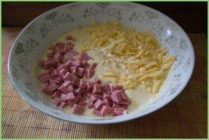 Пирог с сыром и ветчиной - фото шаг 3