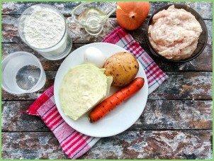 Штрудель с мясом и капустой - фото шаг 1